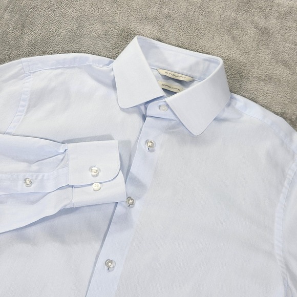 Suitsupply Shirt Mens 39 Light Blue Extra-Slim Fit Formal Egyptian Cotton Dress - Picture 1 of 15